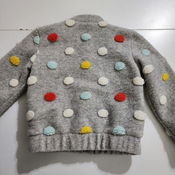 Disney Boys 3D Polka Dot Pom Pom Dumbo Timothy Mouse Bomber Jacket Size 5t RARE - Picture 9 of 10